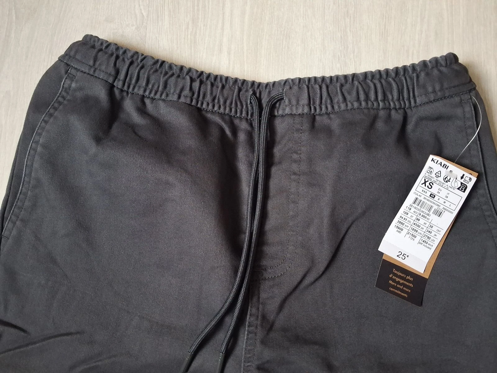 Calça Cargo Jogger Kiabi Cinza Antracita PP / 16 anos (Nova) – photo 3